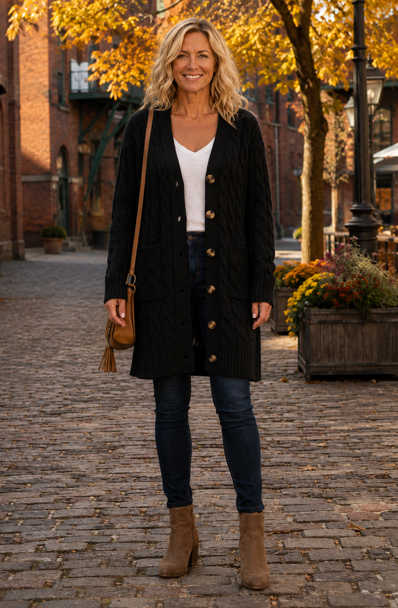 Charlotte™ Cable Knit Long Cardigan