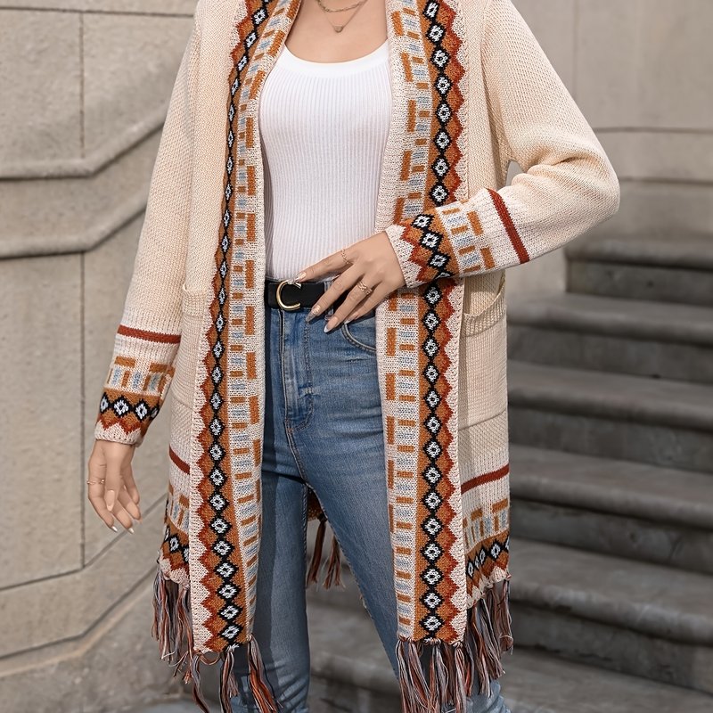 long boho vest