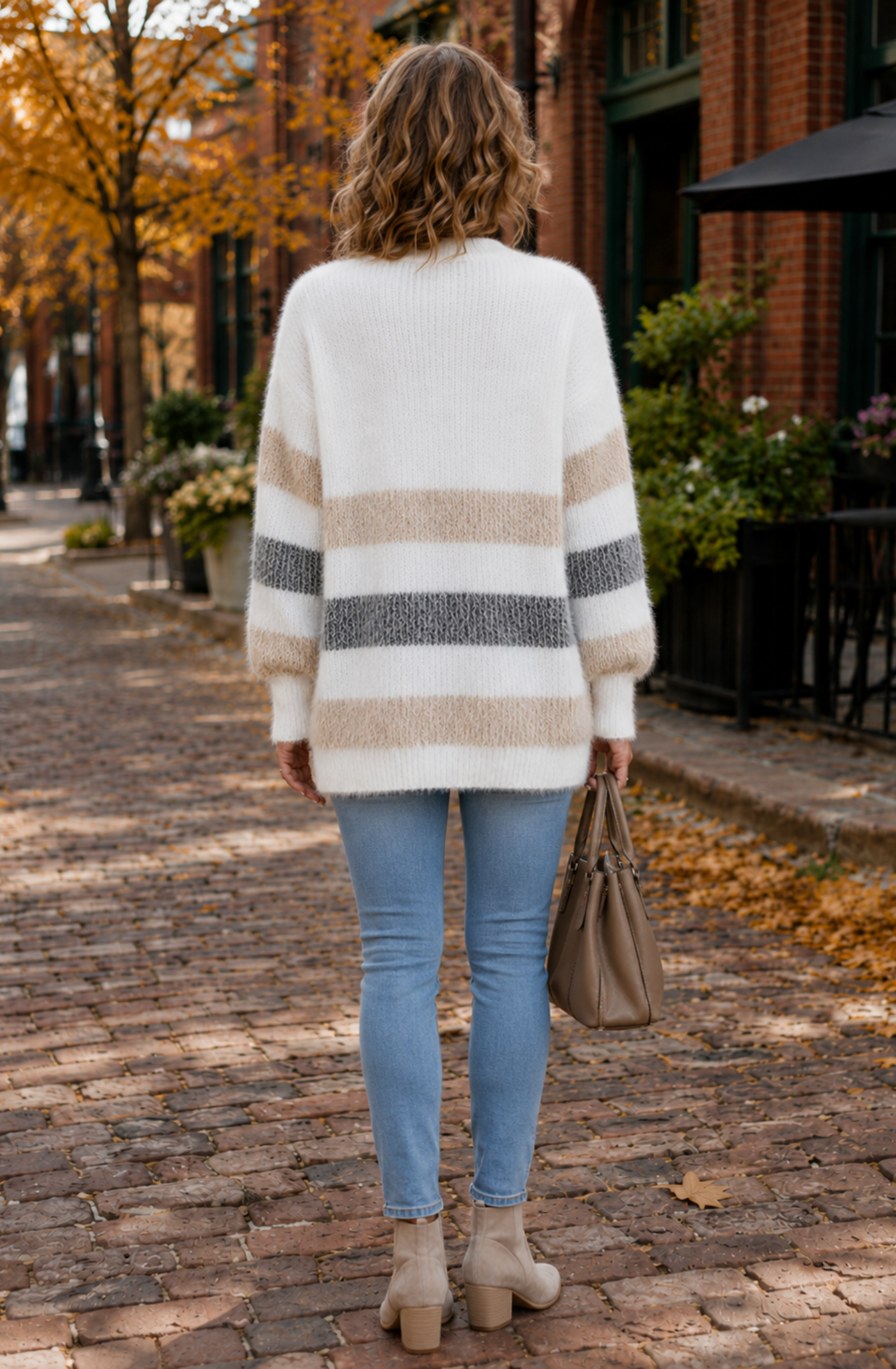 Aurélie™ Soft Stripe Knit Cardigan
