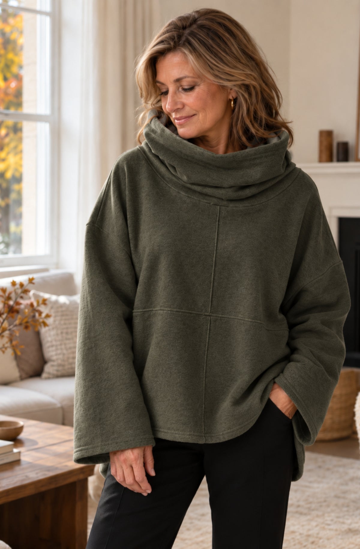 Aveline™ Cozy Cowl-Neck Pullover