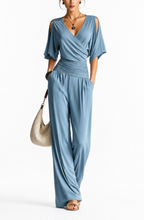 Amélie™ | Wrap-Effect Wide-Leg Jumpsuit