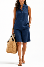 Mira™ | Linen-Look Sleeveless Short Set