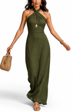 Serena™ | Soft Drape Halter Maxi Dress