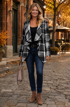 Sienna™ Plaid Draped Jacket