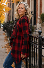 Sienna™ Plaid Draped Jacket