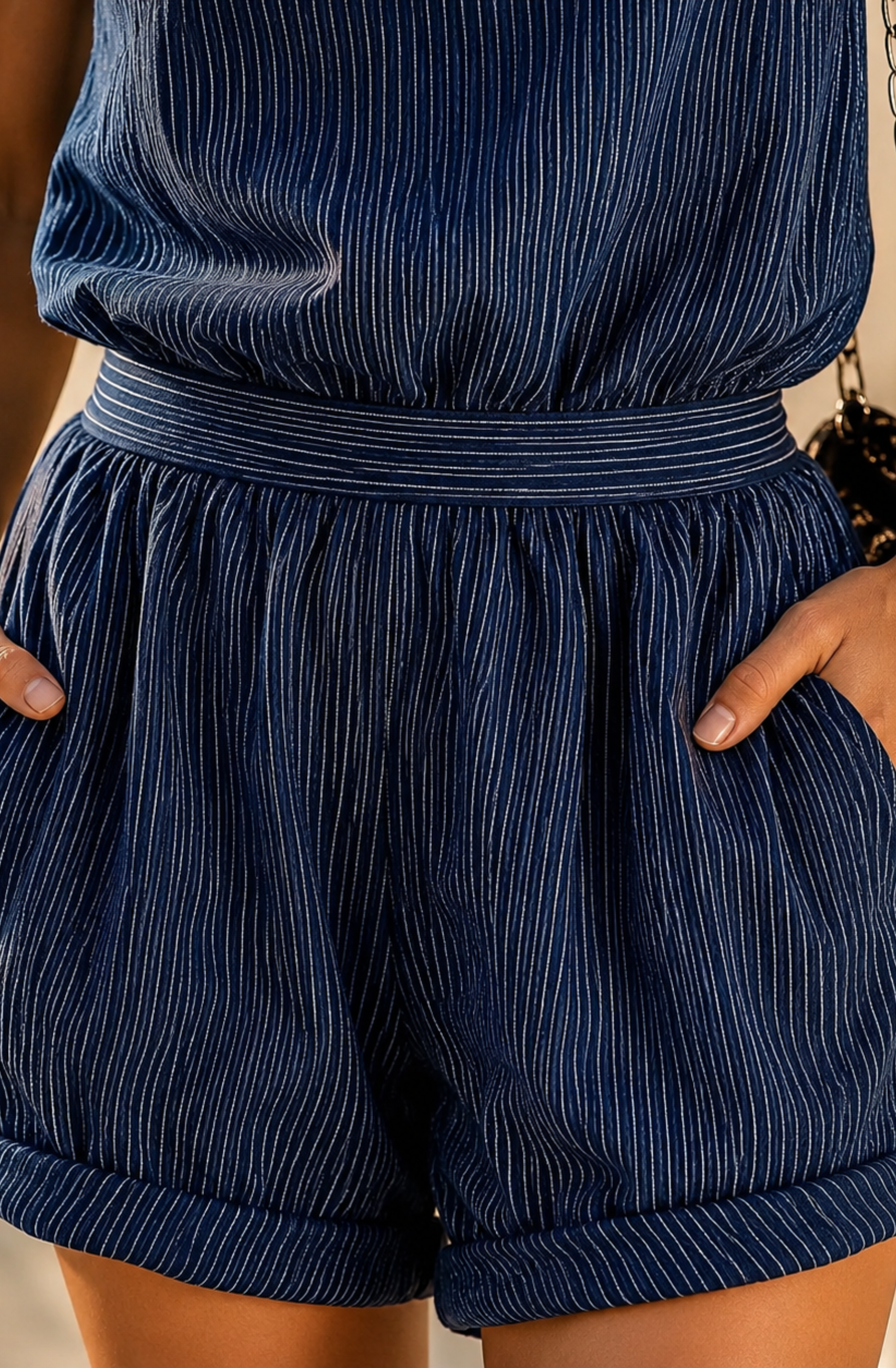 Valentina's™ | Stripe Comfort Romper