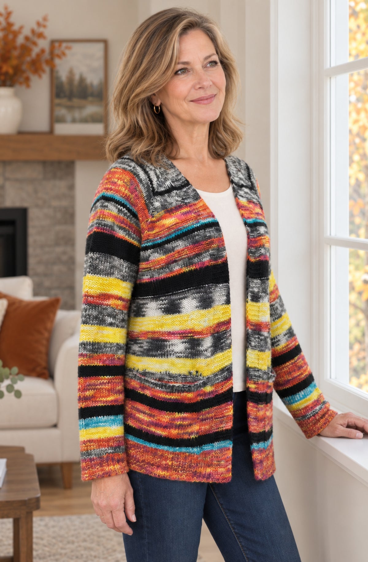 Maribel™ Colourful Knit Cardigan
