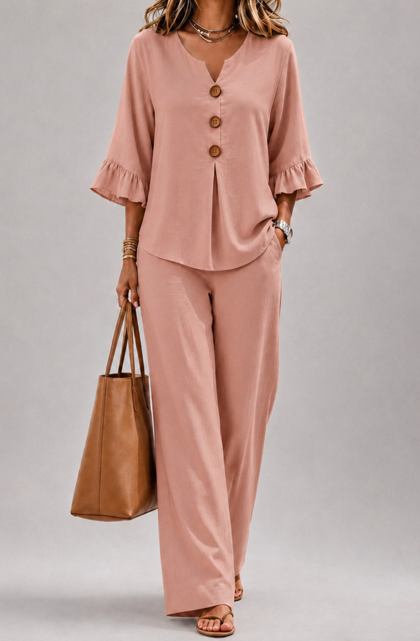 Amelia™ | Effortless Ruffle Two-Piece Set