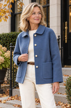 Marielle™ Pearl-Button Wool Jacket