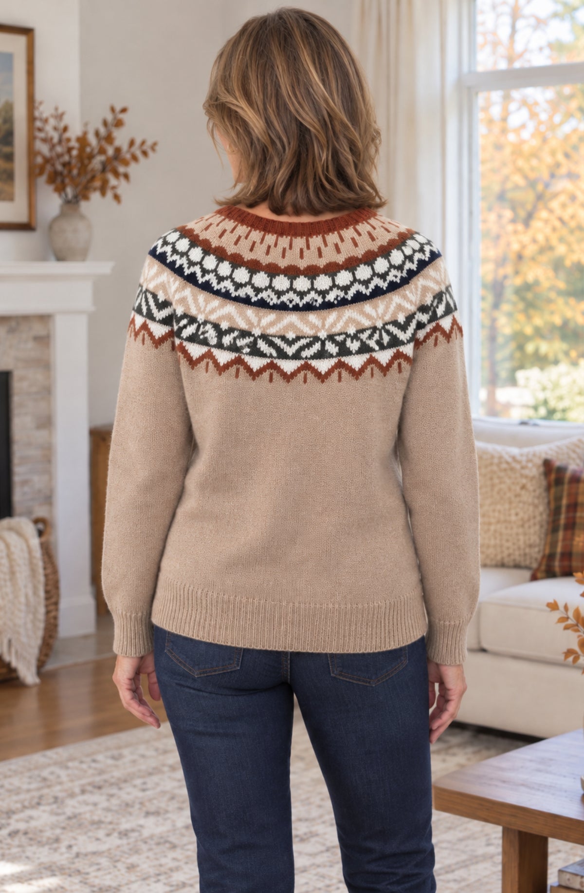 Linnea™ Nordic Pattern Knit Sweater
