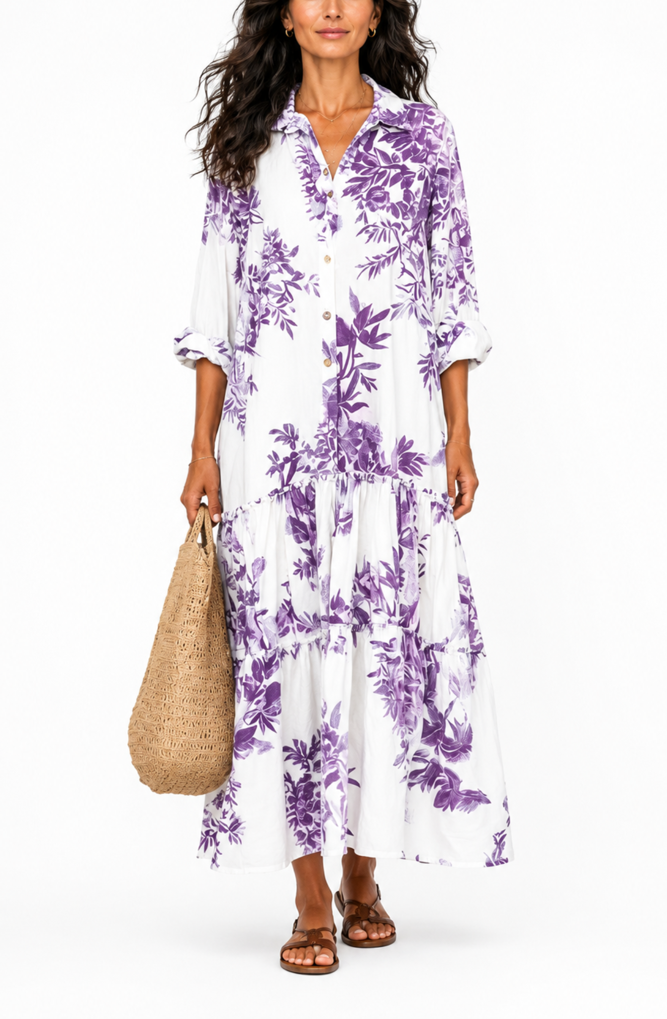 Mirella™ The Floral Shirt Dress