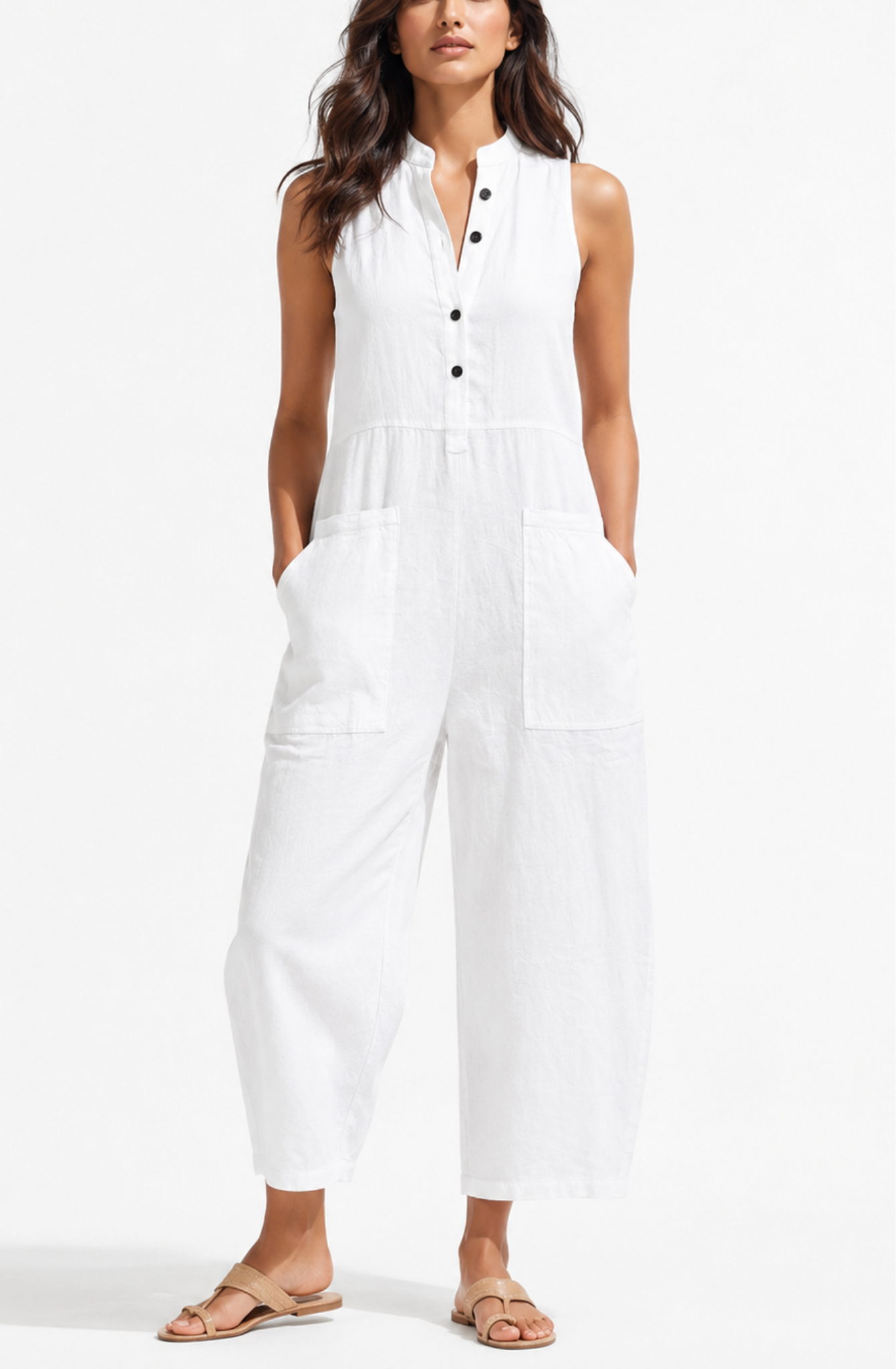Elena’s™ | Effortless Linen Jumpsuit