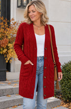 Charlotte™ Cable Knit Long Cardigan