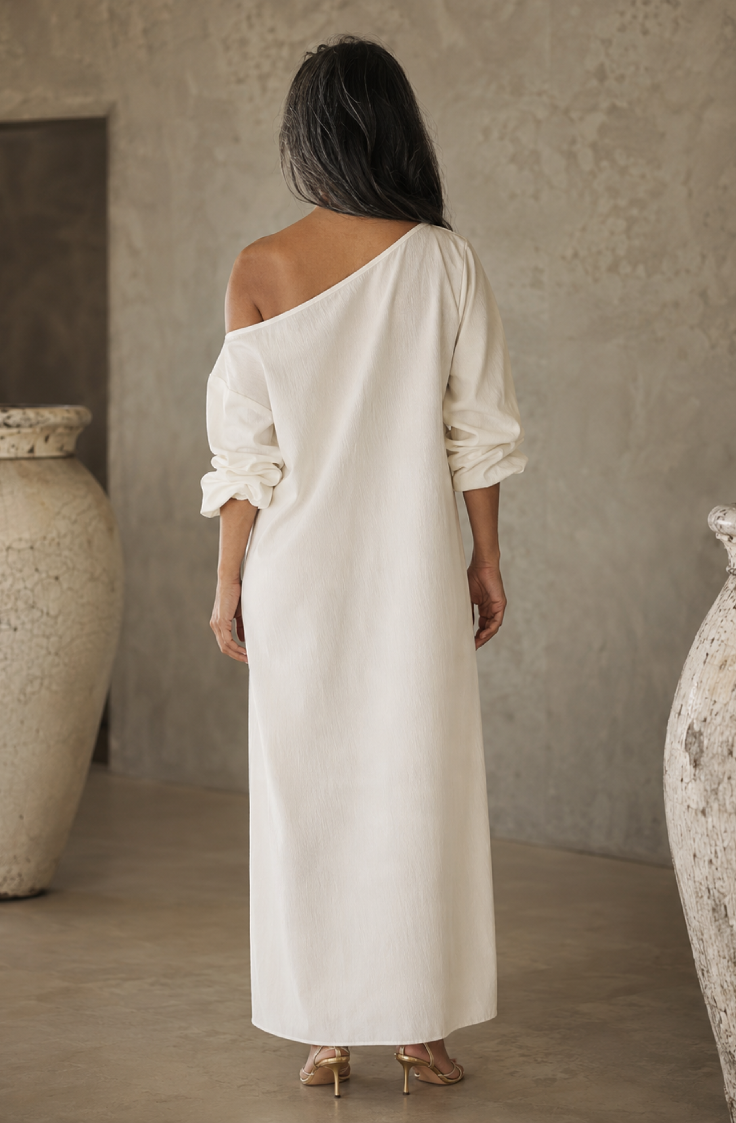 Valentina's™ | One-Shoulder Maxi Dress