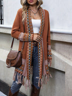 long boho vest