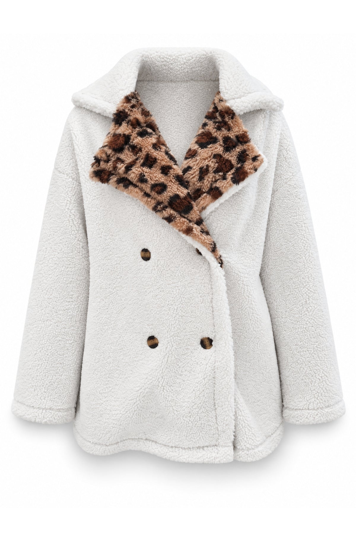 Marlowe™ Cozy Leopard Teddy Coat