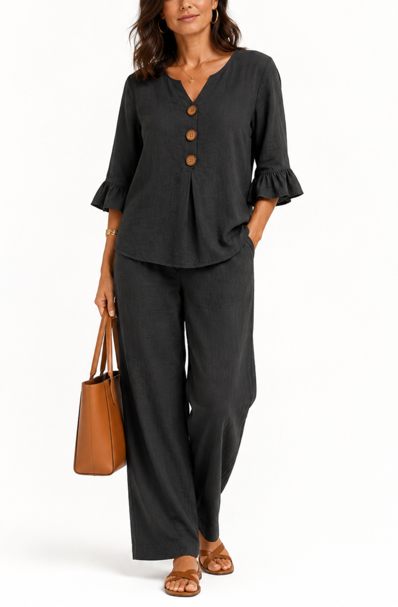 Amelia™ | Effortless Ruffle Two-Piece Set