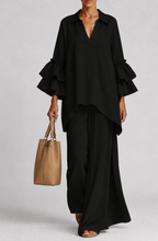 Celeste™ | Ruffle Sleeve Wide-Leg Set