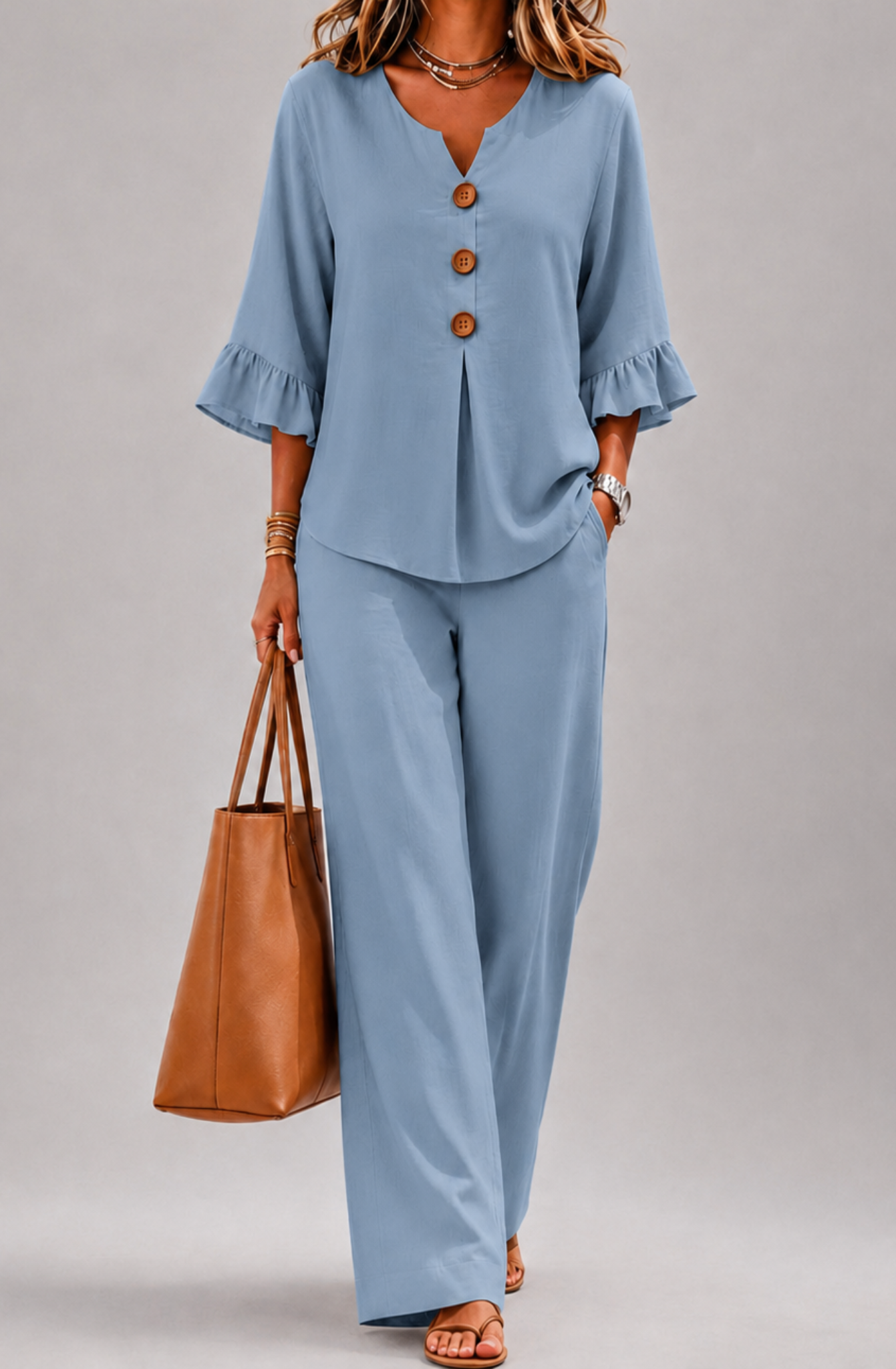 Amelia™ | Effortless Ruffle Two-Piece Set