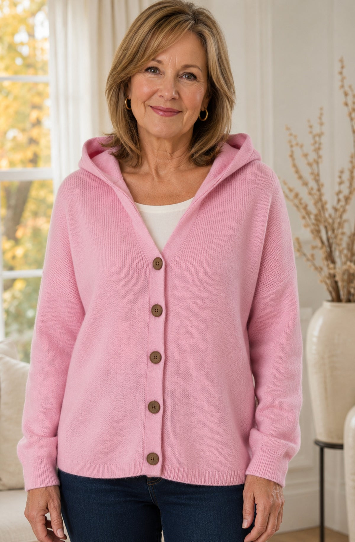 Amélie™ | Relaxed Hooded Knit Cardigan