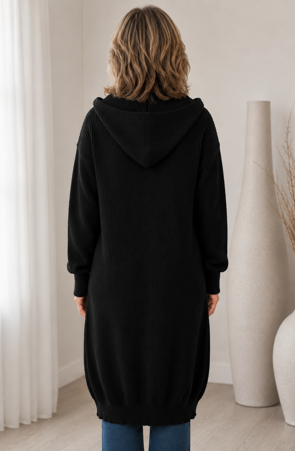 Élodie™ Elegant Long Knit Cardigan