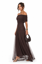 Liana™ | Draped Off-Shoulder Maxi Dress