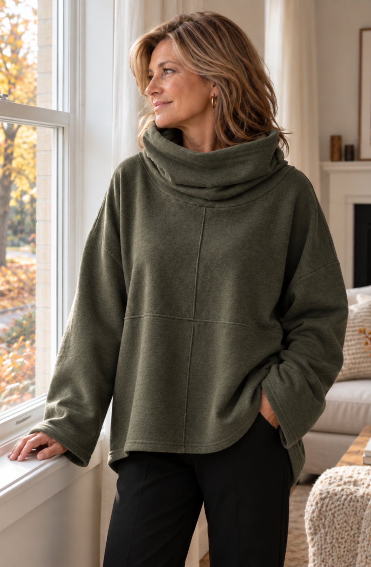 Aveline™ Cozy Cowl-Neck Pullover
