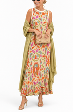 Serena™ | Printed Maxi Dress & Cardigan Set