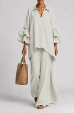 Celeste™ | Ruffle Sleeve Wide-Leg Set