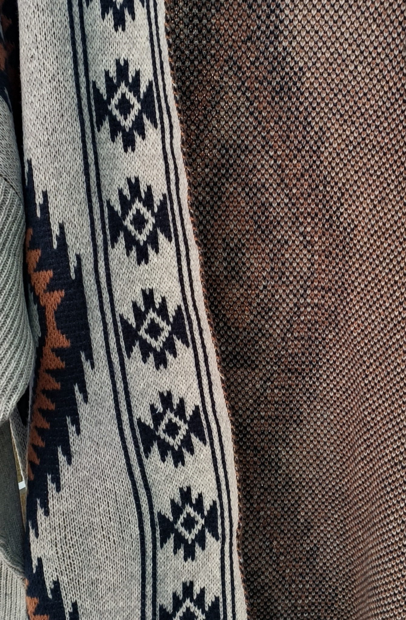Aspen™ Tribal Knit Long Cardigan