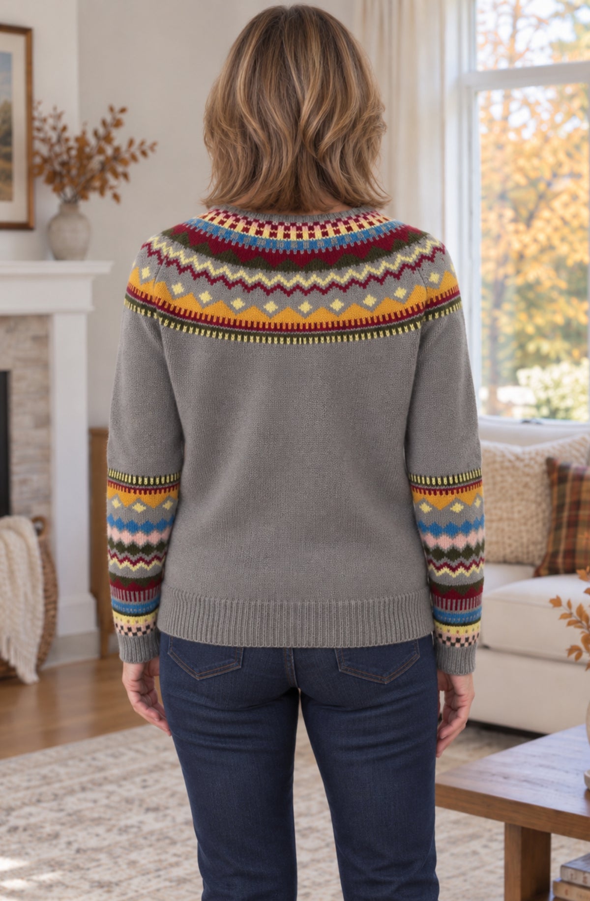 Linnea™ Nordic Pattern Knit Sweater