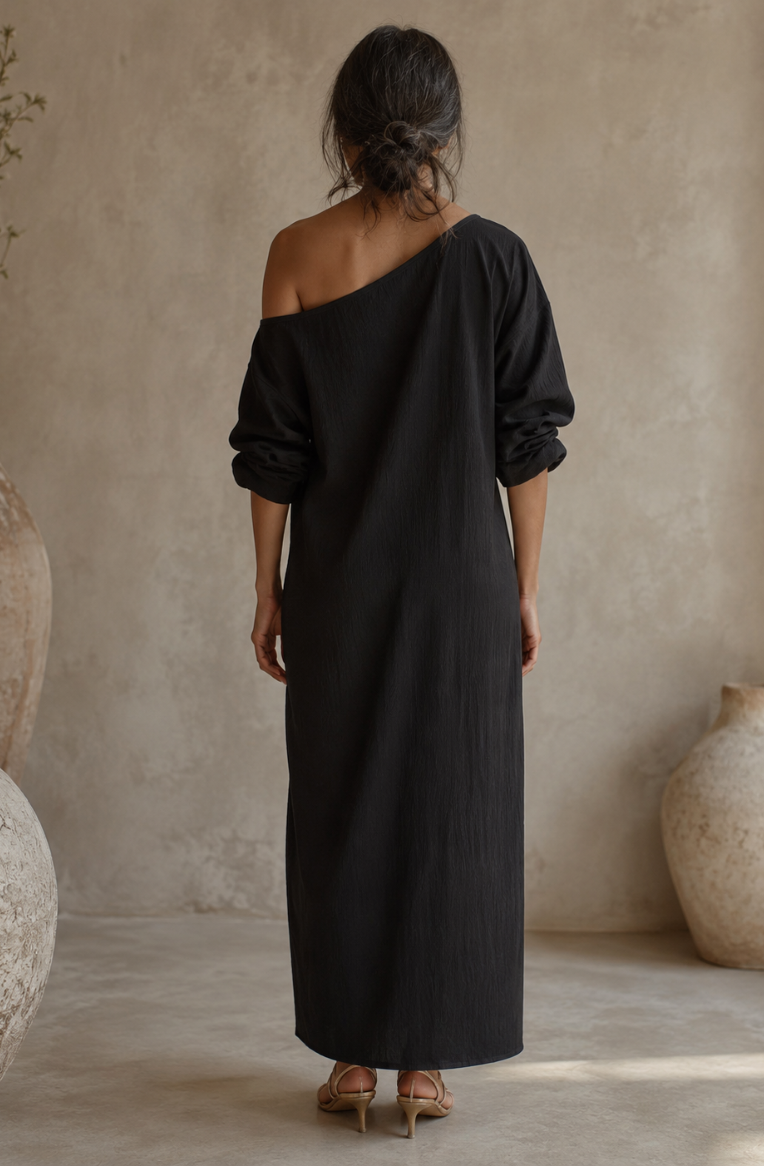 Valentina's™ | One-Shoulder Maxi Dress