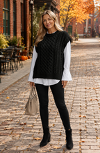 Cable Knit Sweater Vest for Women
