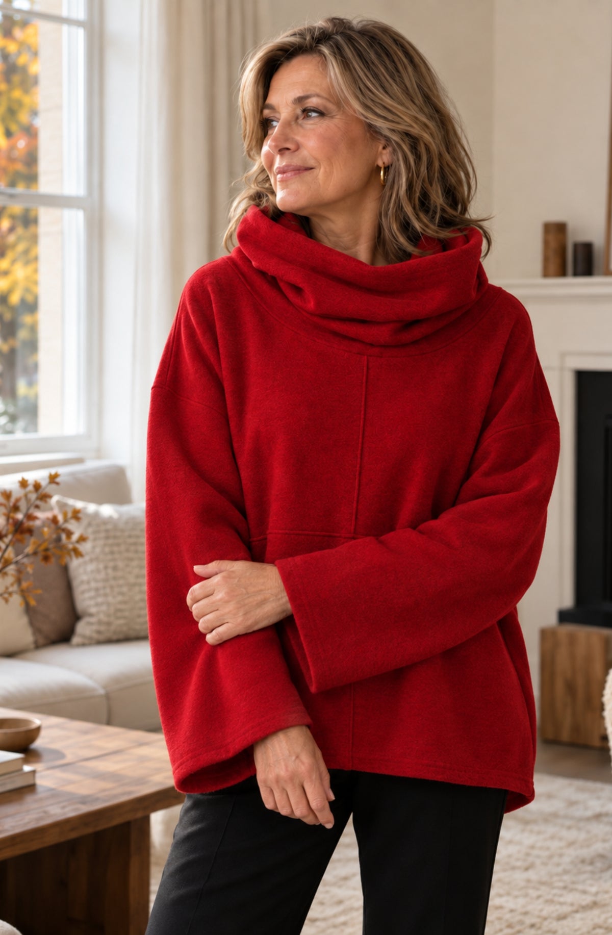 Aveline™ Cozy Cowl-Neck Pullover