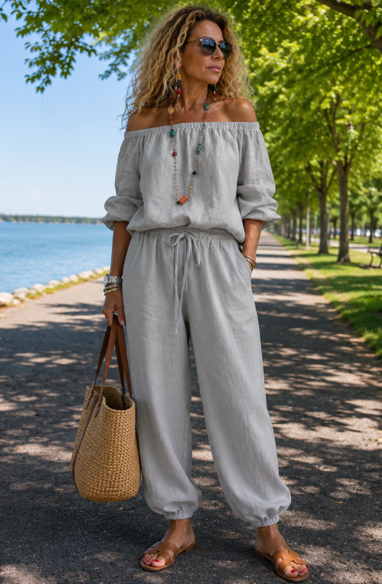 Sorella™ Effortless Off-Shoulder Jumpsuit