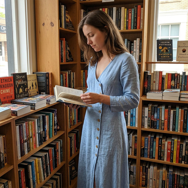 Rochie cămașă cu mânecă lungă, inspirată de stilul vintage