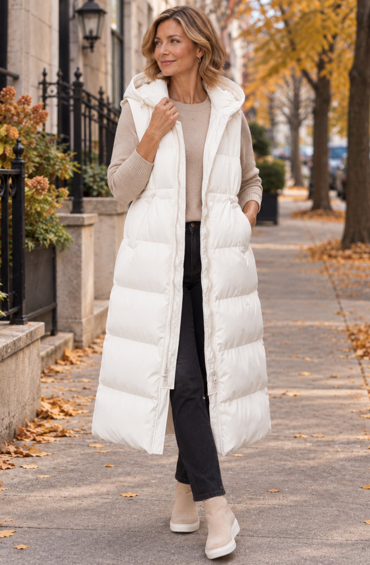 Valenne™ Maxi Hooded Puffer Vest