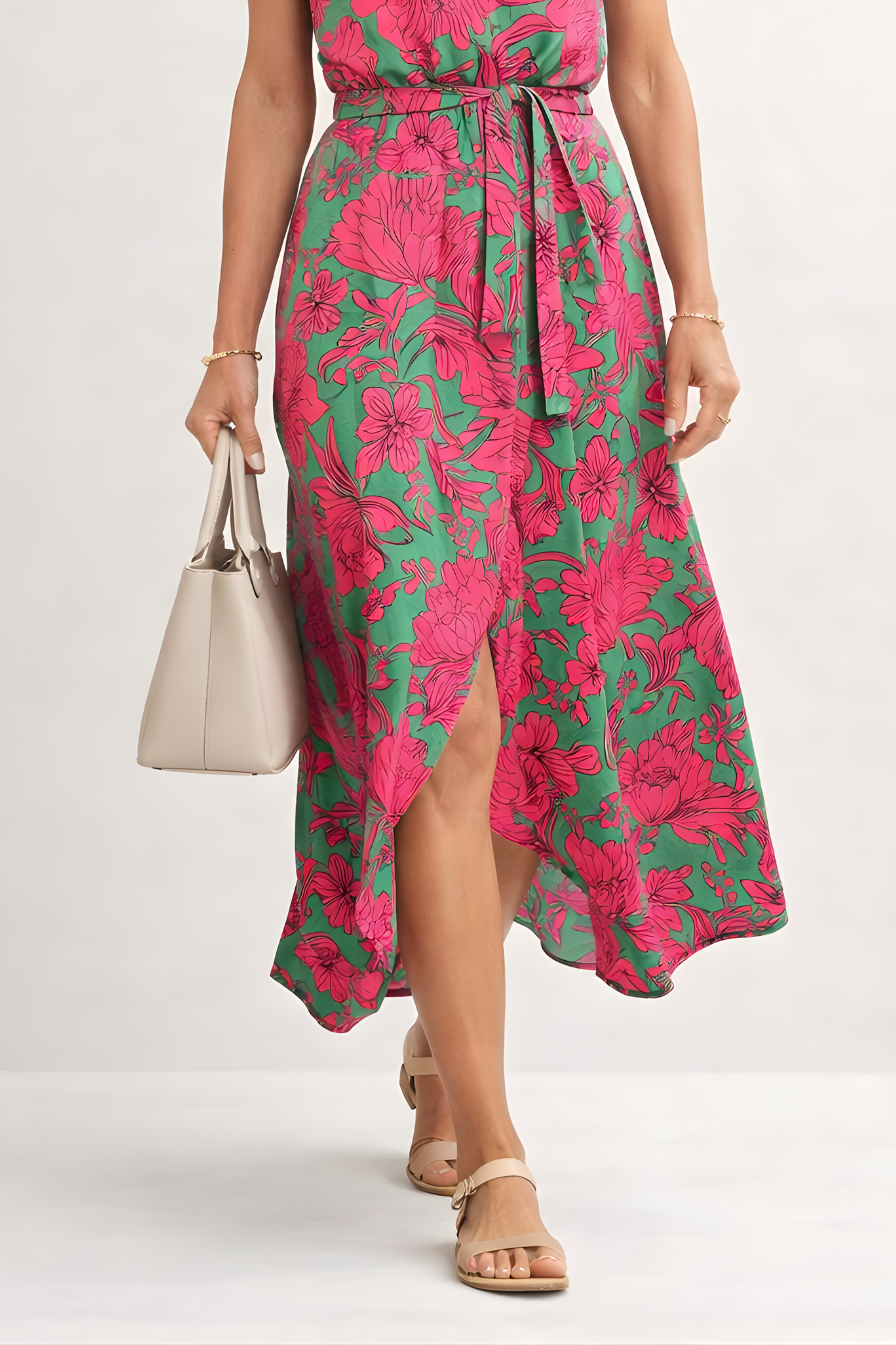 Victoria Grace™ | Sculpted V-Neck Elegance Dress
