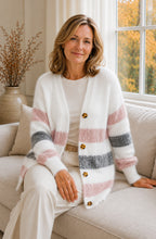 Aurélie™ Soft Stripe Knit Cardigan