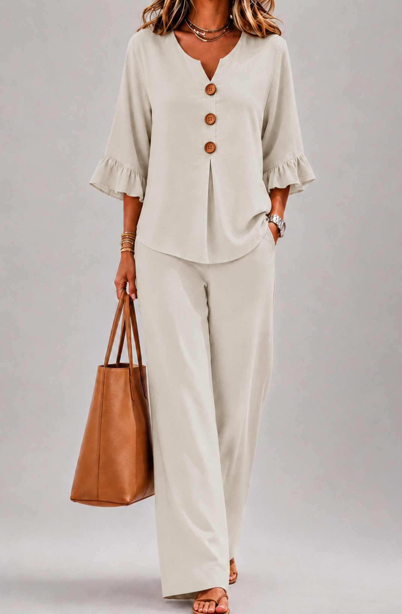 Amelia™ | Effortless Ruffle Two-Piece Set