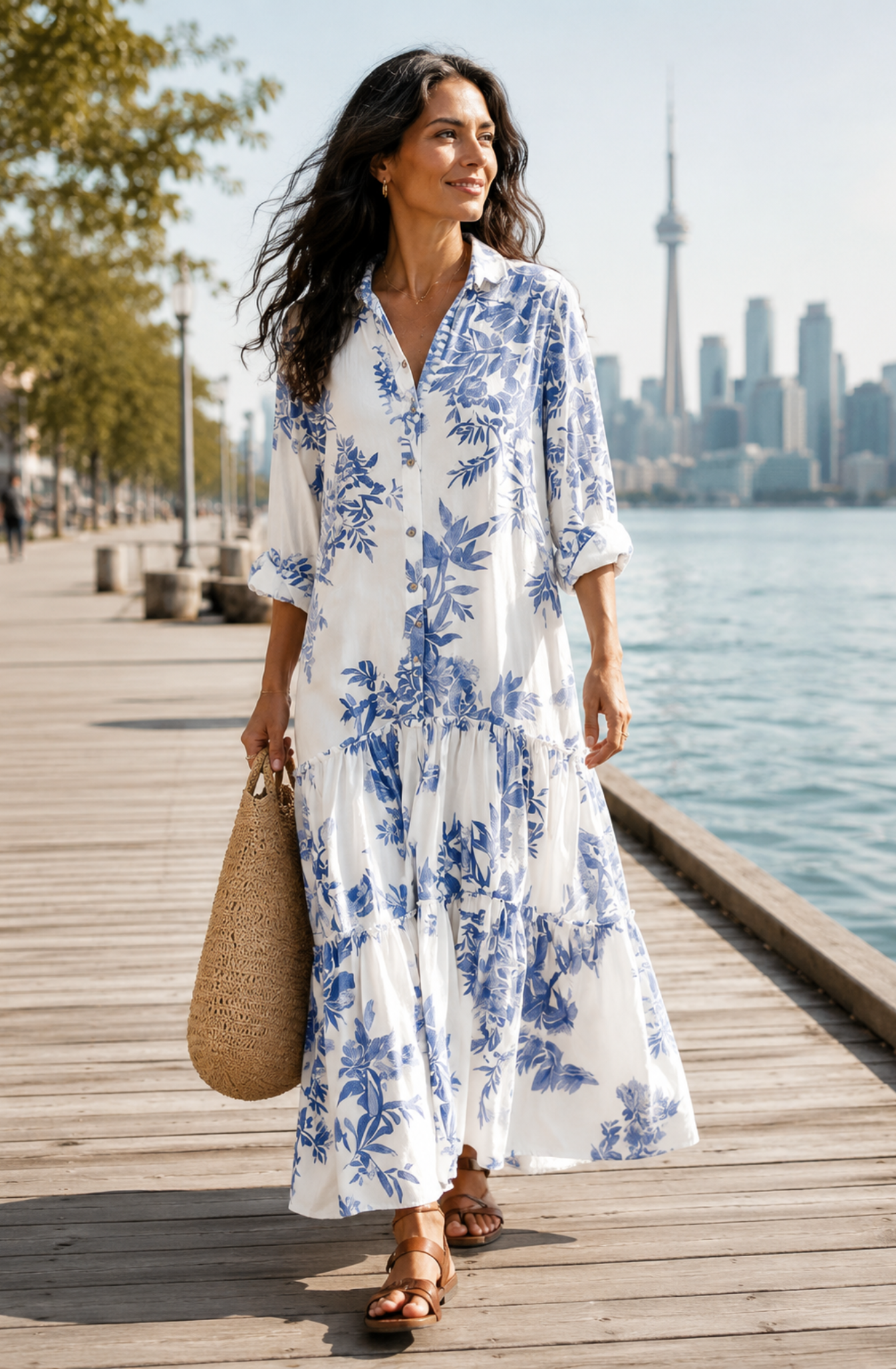 Mirella™ The Floral Shirt Dress