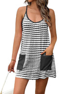 Limited time sale🔥Womens Mini Romper Dress with Built in Shorts