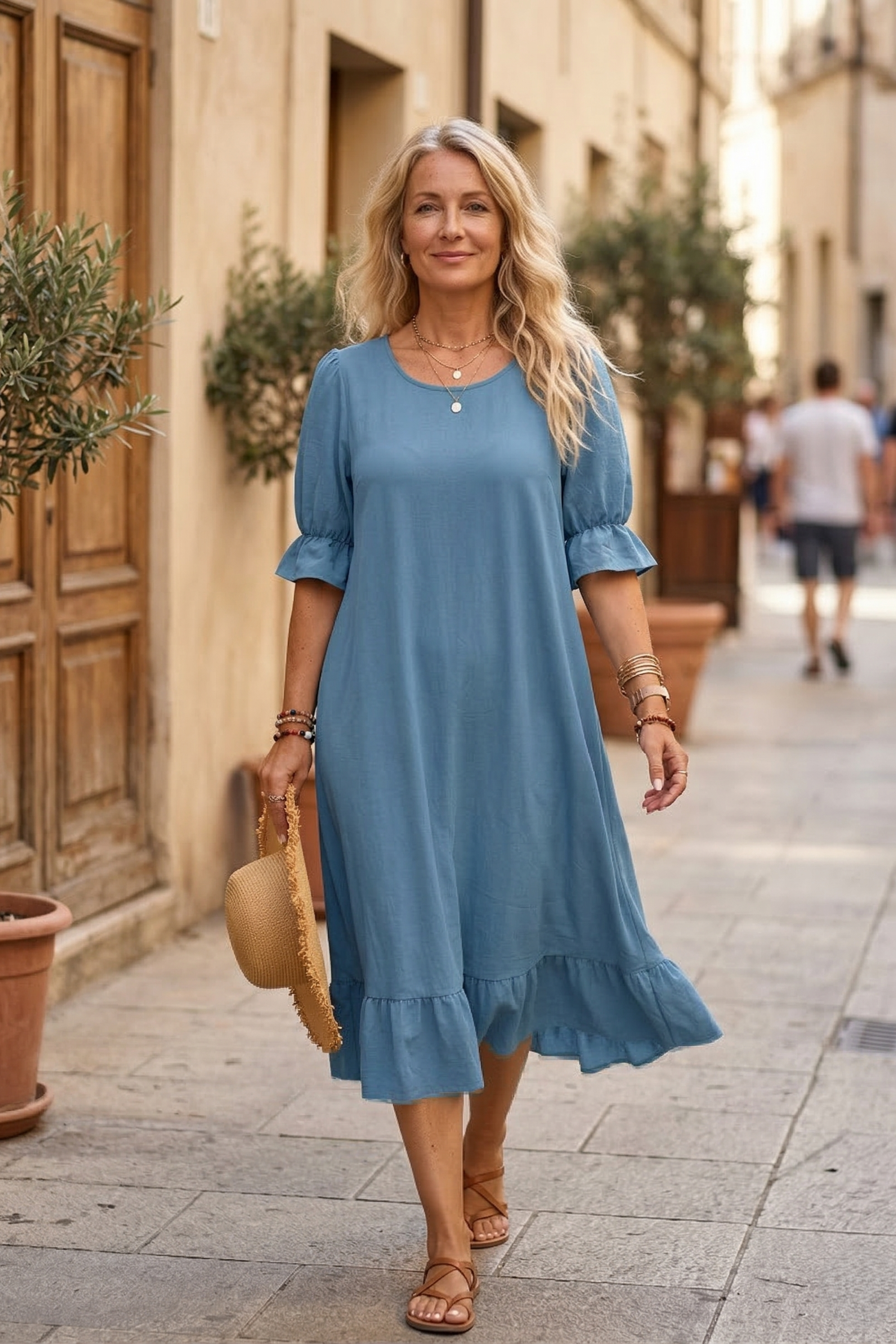 Sienna Breeze™ | Puff Sleeve Smock Dress
