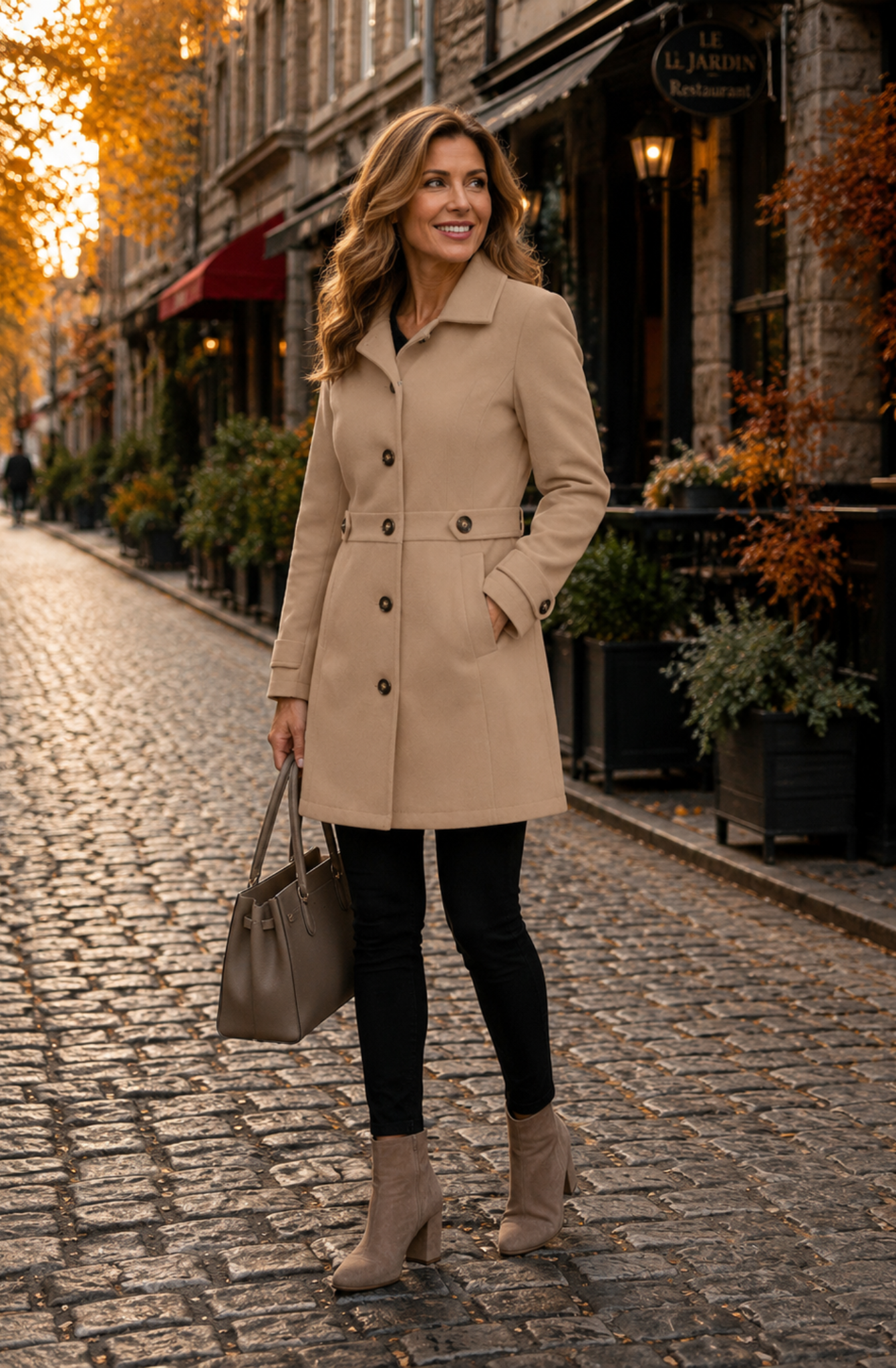 Camille™ | Classic Wool-Blend Coat