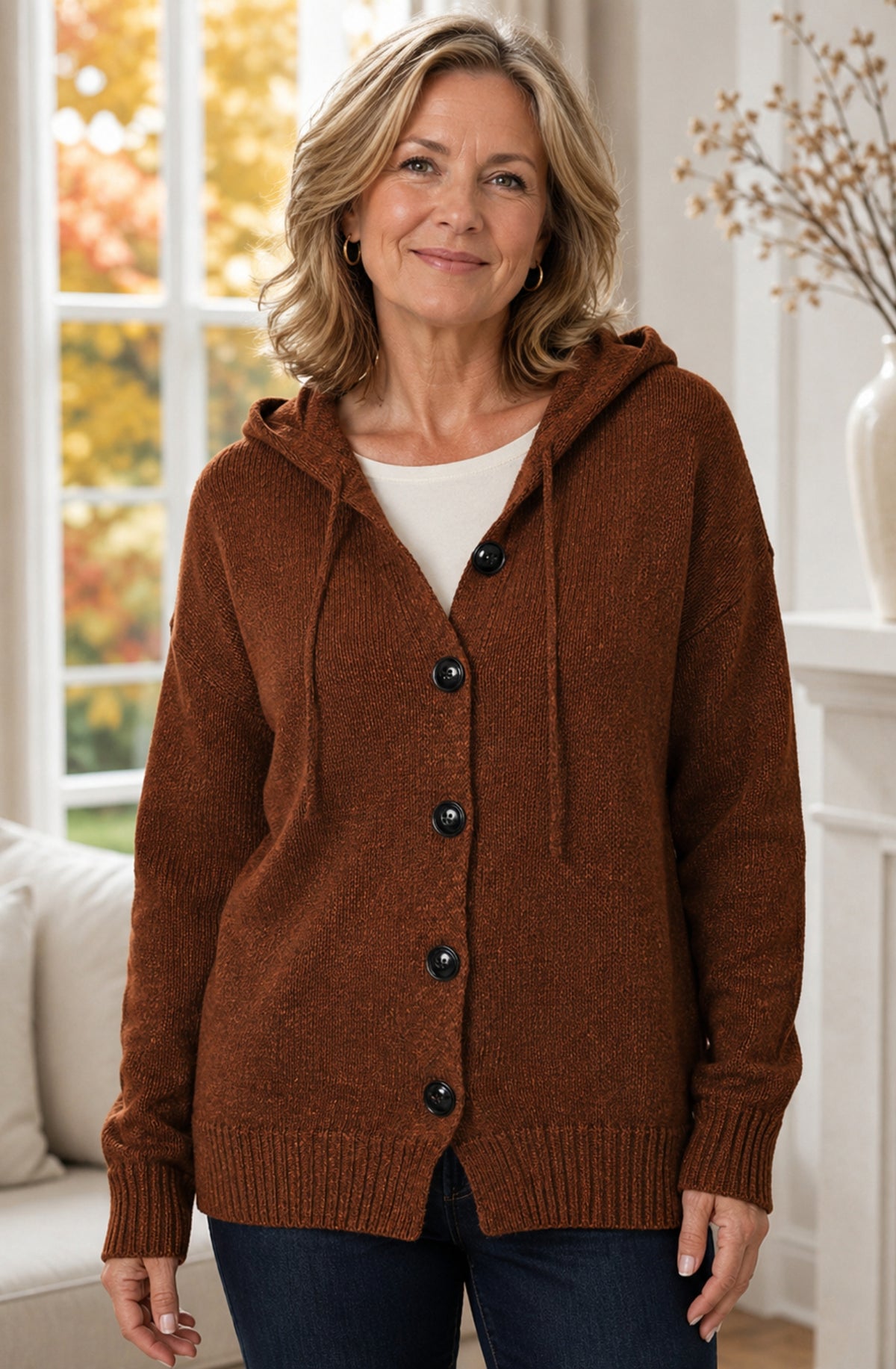 Aveline™ Hooded Knit Cardigan