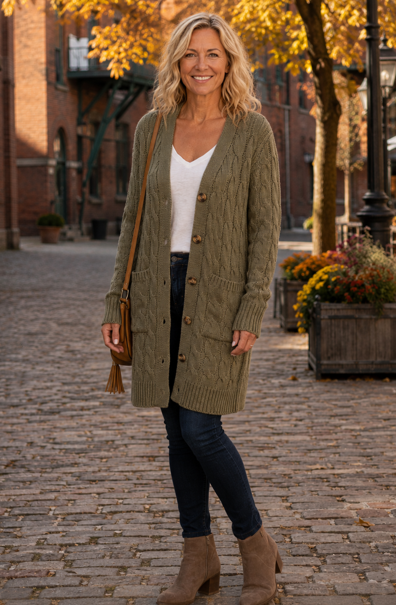 Charlotte™ Cable Knit Long Cardigan