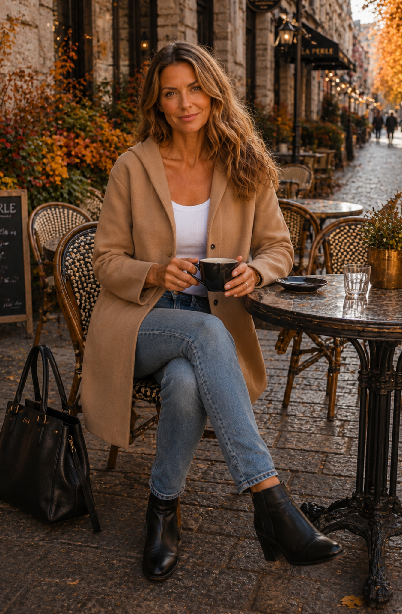 Vest met capuchon | Dames tussen jas/vest met strakke lijnen en tijdloos design