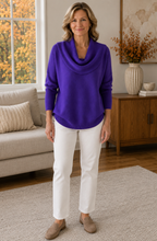 Solène™ Draped Cowl Neck Sweater