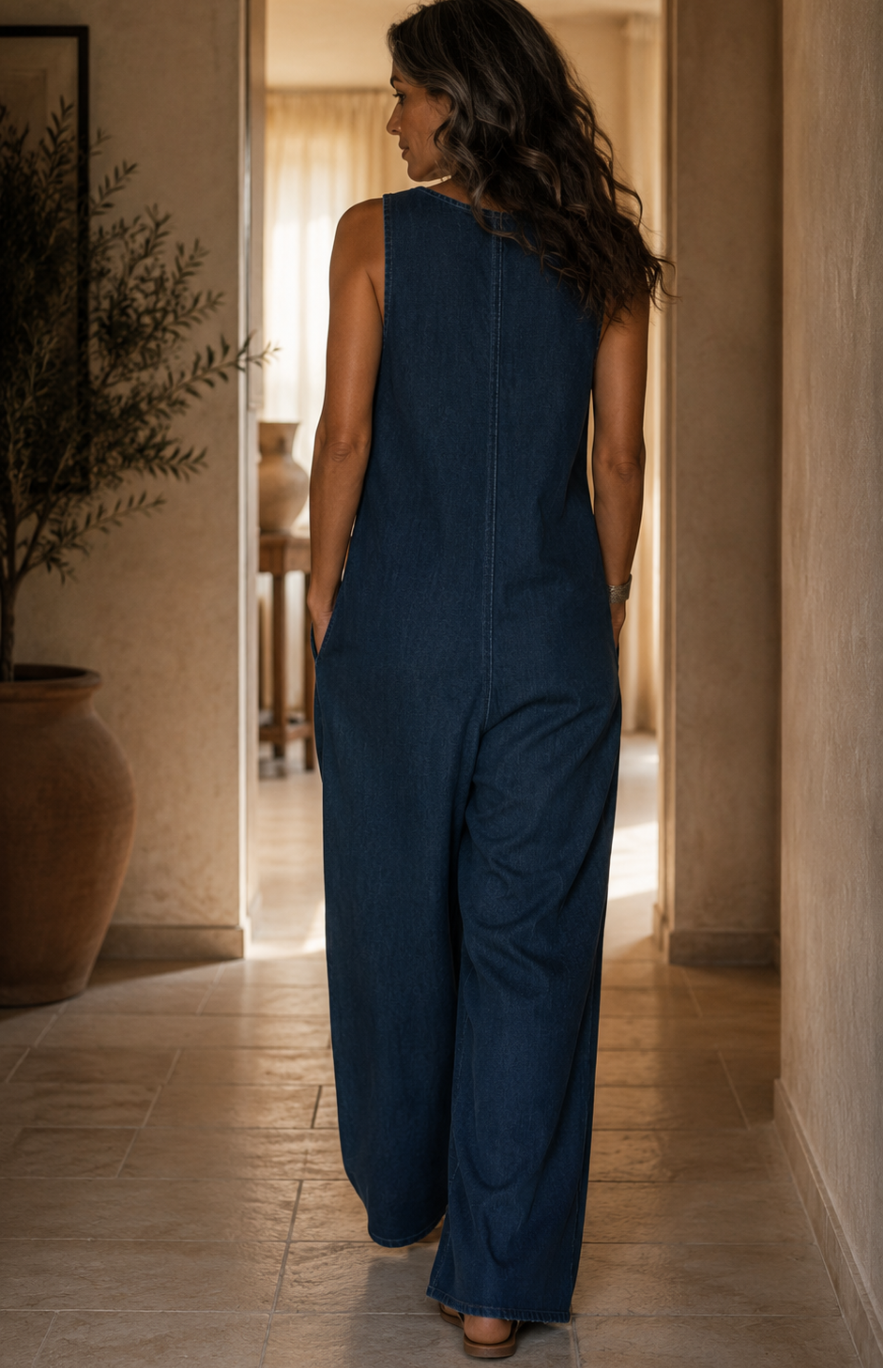 Sienna™ | Relaxed Denim Jumpsuit