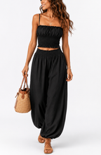 Yara™ | Smocked Crop Top & Wide-Leg Set